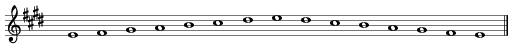 E-major scale