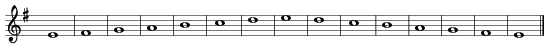 E-minor scale