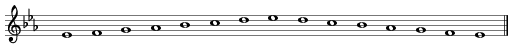 Eflat-major scale