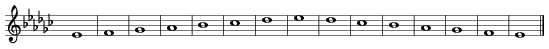 Eflat-minor scale