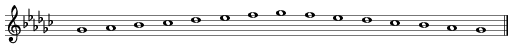 Gflat-major scale